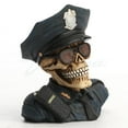 thumbnail image 1 of Veronese Design 2 3/8 Inch Skeleton Police Half Bust Resin Sculpture, 1 of 1