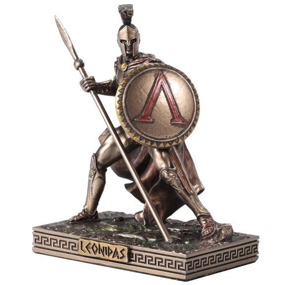 Veronese Design 3 Inch King Leonidas of Sparta Resin Miniature Figurine Hand Painted Bronze Finish