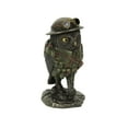 thumbnail image 1 of Veronese Design 4 1/8" Tall Sargent Major Oscar Whisky Lima Steampunk Owl Cold Cast Bronzed Resin Animal Sculpture Collectible Military Figurines, 1 of 3