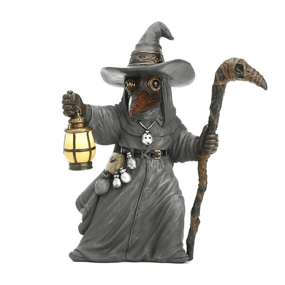 Veronese Design 5 1/2" Tall Plague Wizard Miasma Doctor Steampunk Figurine Resin Sculpture Handpainted Figurine