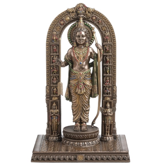 Veronese Design 7 7/8 Inch Rama Lalla Shri Ramlalla Mandir Hindu God Relgious Cold Cast Resin Bronze Finish Statue