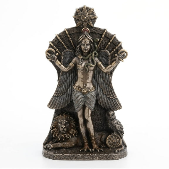 Veronese Design 8.5" Ishtar The Babylonian Goddess of War and Fertility Resin Sculpture Bronze Finish