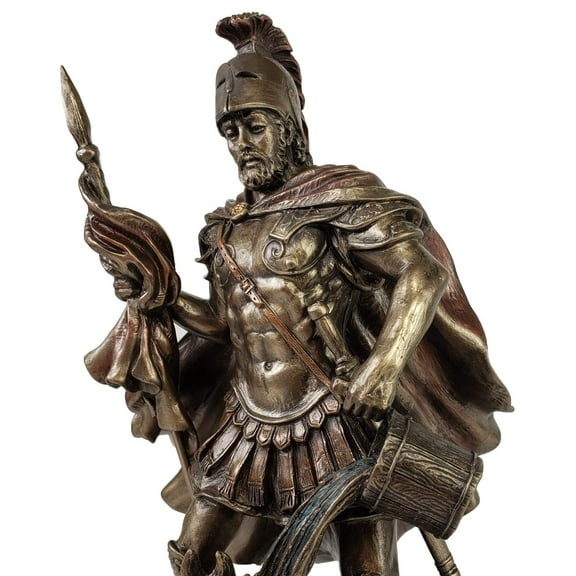 Veronese Design 9 Inch Saint Florian Patron Saint of Firefighters Antique Bronze Finish Christian Holy Roman Greek Statue