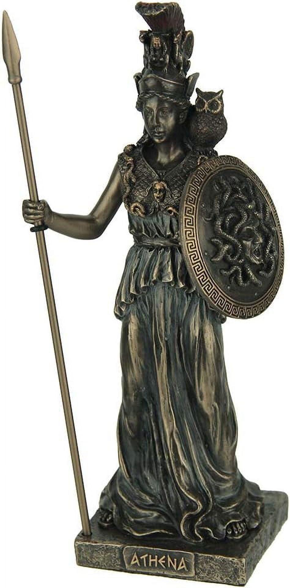 Veronese Design Athena Greek Goddess of Wisdom & War Bronze Finish