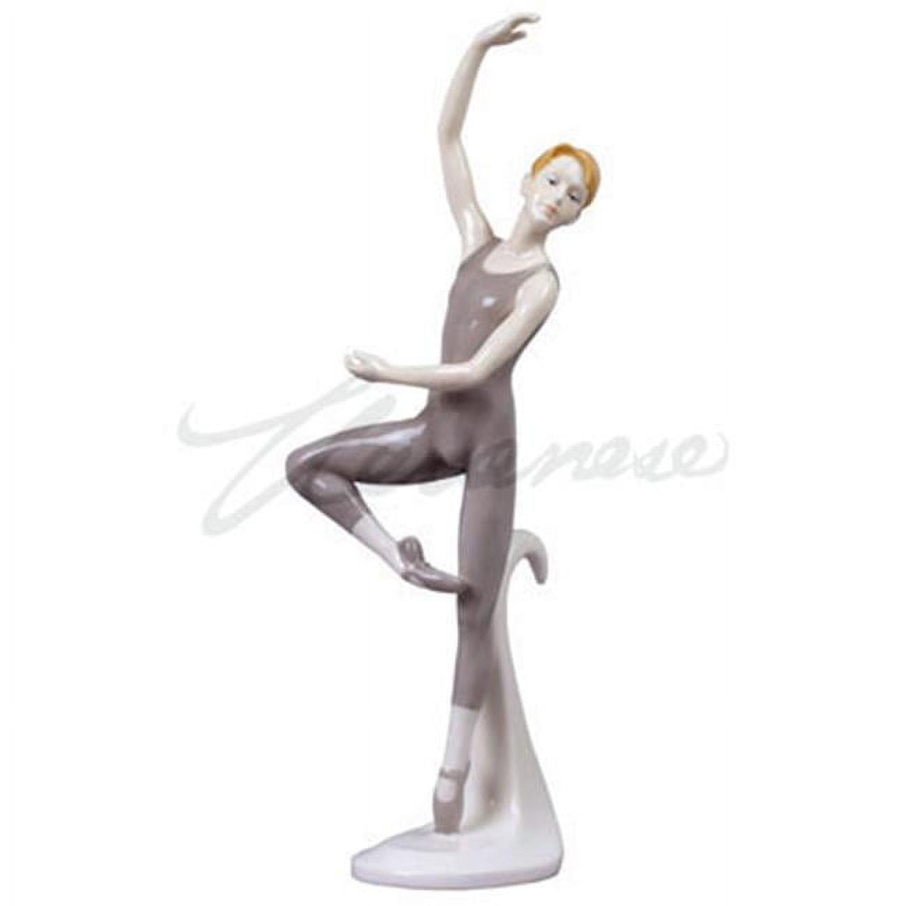 Veronese Design BP00537AA Porcelain Figurine Young Boy in Ballet Saut ...