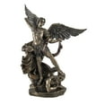 thumbnail image 1 of Veronese Design Bronzed St. Michael Defeating Lucifer Statue 10 In., 1 of 5