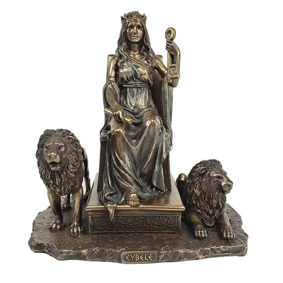 Veronese Design Cybele Ancient Greek Mother Goddess Bronze Finished Statue