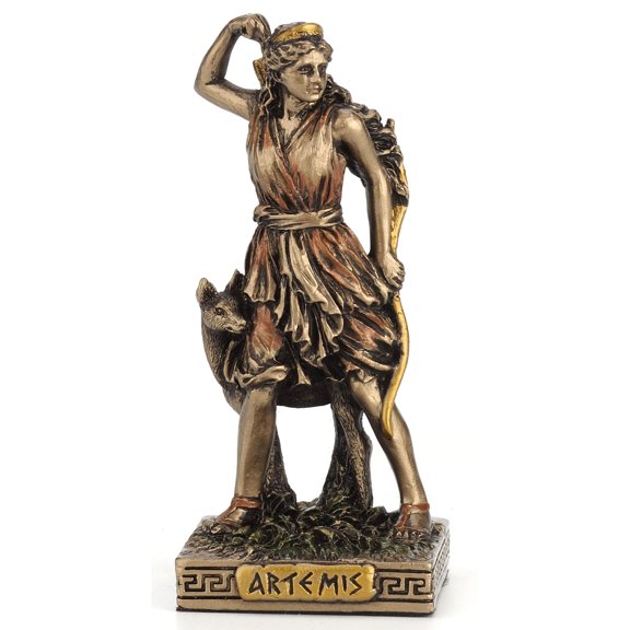 Veronese Design Greek Gods Miniature Figurine (Artemis, Bronze)