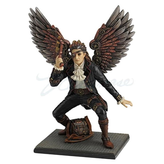 Veronese Design Hand Painted Steampunk Guardian Angel Statue / Figure