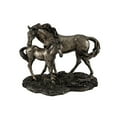 thumbnail image 1 of Veronese Design Mare and Foal Wild Horses Bronzed Statue, 1 of 4