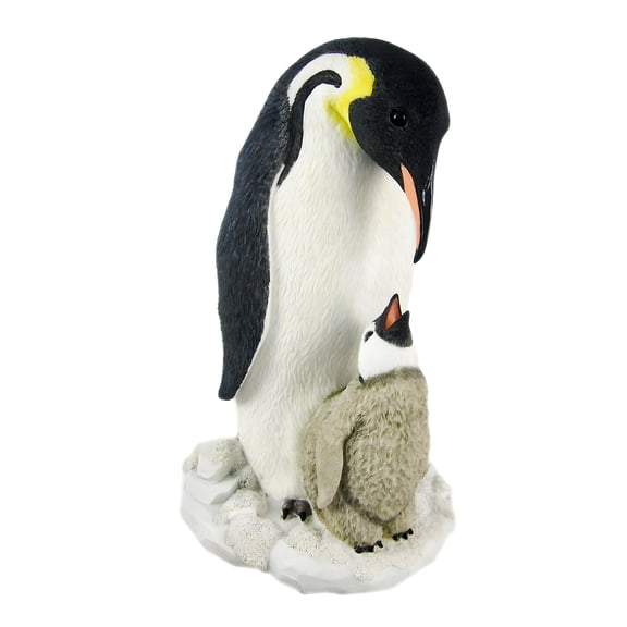 Veronese Design Mother and Child Penguin Statue Baby Chick