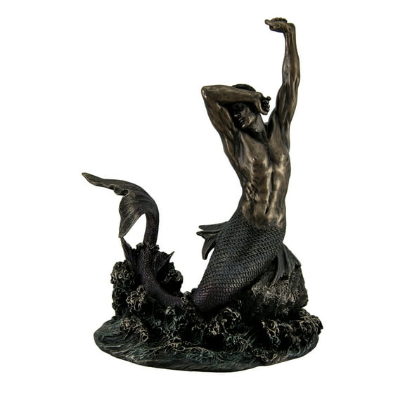 Veronese Design Resin Coastal Sculpture, Bronze