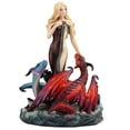 thumbnail image 1 of Veronese Design Resin Statues James Ryman Dragon Bathers Statue 4.5 X 7.5 X 4 Inches Red, 1 of 3