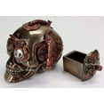 thumbnail image 1 of Veronese Design Steampunk Skull with Secret Drawer Trinket Box, 1 of 6