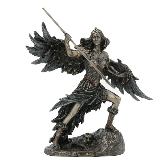 Veronese Design The Morrigan Celtic Phantom Queen Goddess of Battle Bronze Finish Statue