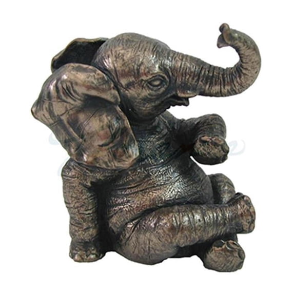 Veronese Design WU70215C1 Baby Elephant-Sitting Crossing Two Legs