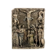 Veronese Design WU76195A4 The Calvary Cold Cast Decorative Wall Plaque