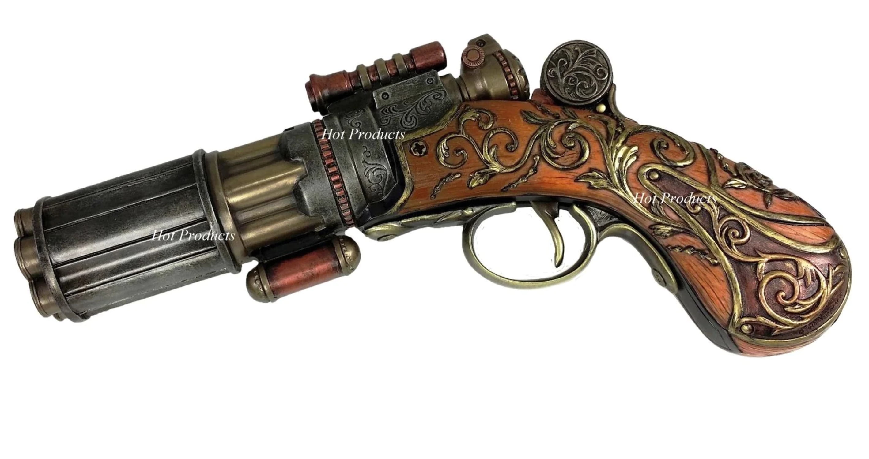 Veronese Design WU76840A4 Steampunk 6 Barrel Pistol