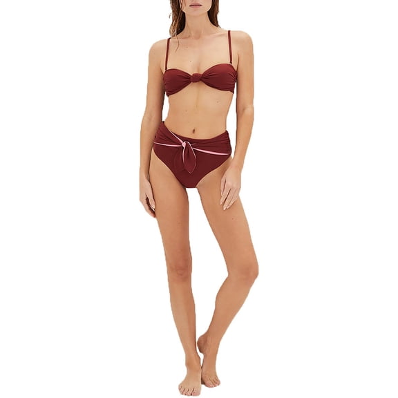 Veronica Beard Womens Azoia Bottom Solid Swim Bottom Separates