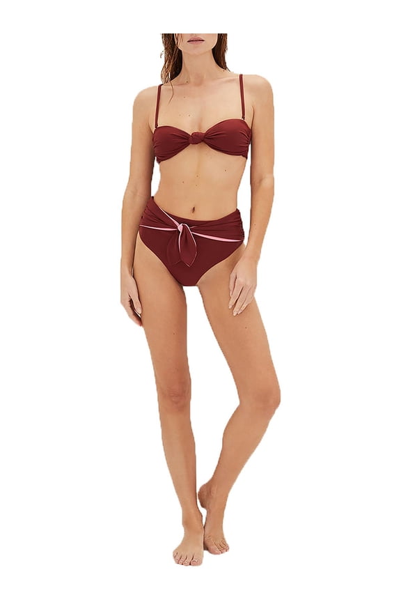 Womens Azoia Bottom Solid Swim Bottom Separates