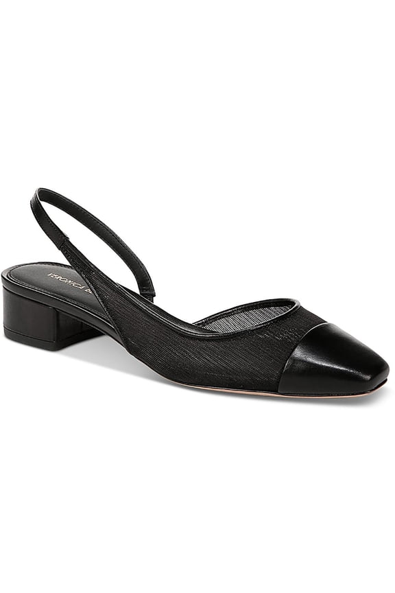 Womens Cecile Sling Mesh Block Heel Slingbacks