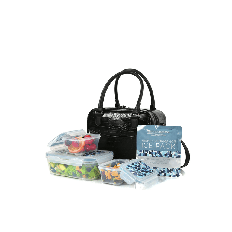 Veronica Jamison Hampton Faux Leather Lunch Tote by Arctic Zone