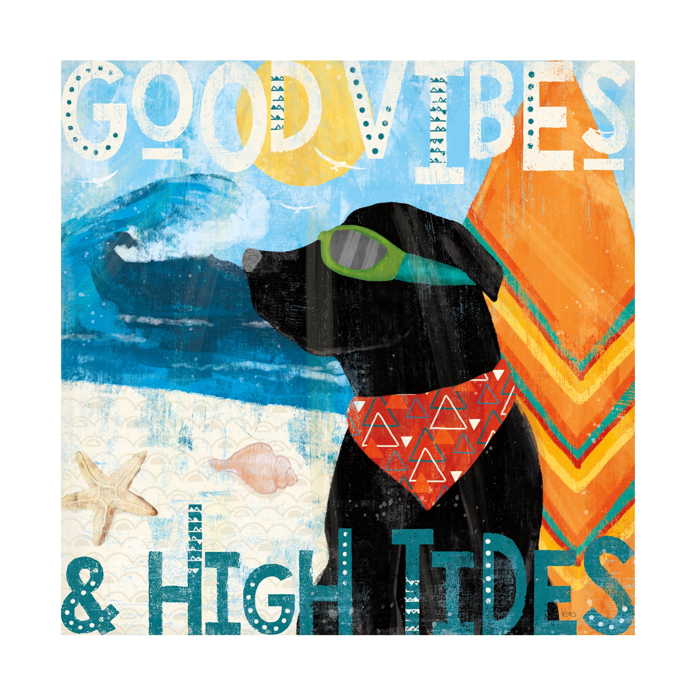 Veronique Charron 'Good Vibes IV' Canvas Art