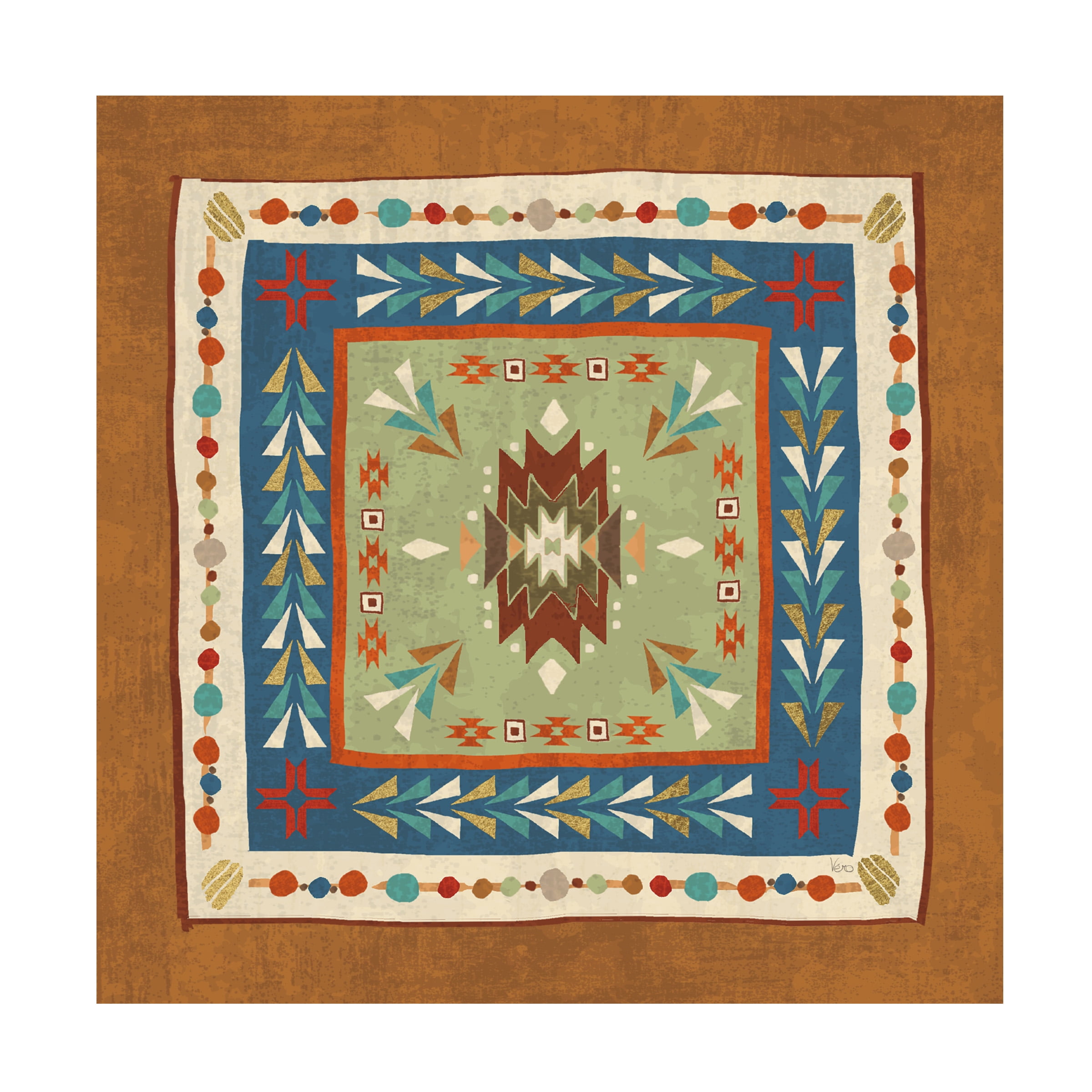 Veronique Charron 'Southwest At Heart Tile VIII' Canvas Art