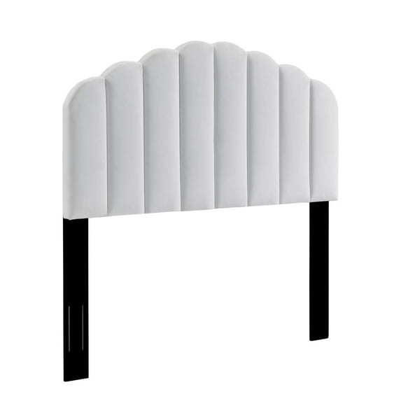 Modway Veronique King/California King Performance Velvet Headboard in White