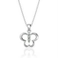 thumbnail image 1 of Verozi 925 Sterling Silver Dainty Butterfly Necklace for Women, Cubic Zirconia AAAAA Pendant Necklace, Mother's Day Gift, 18'' Chain, 1 of 6
