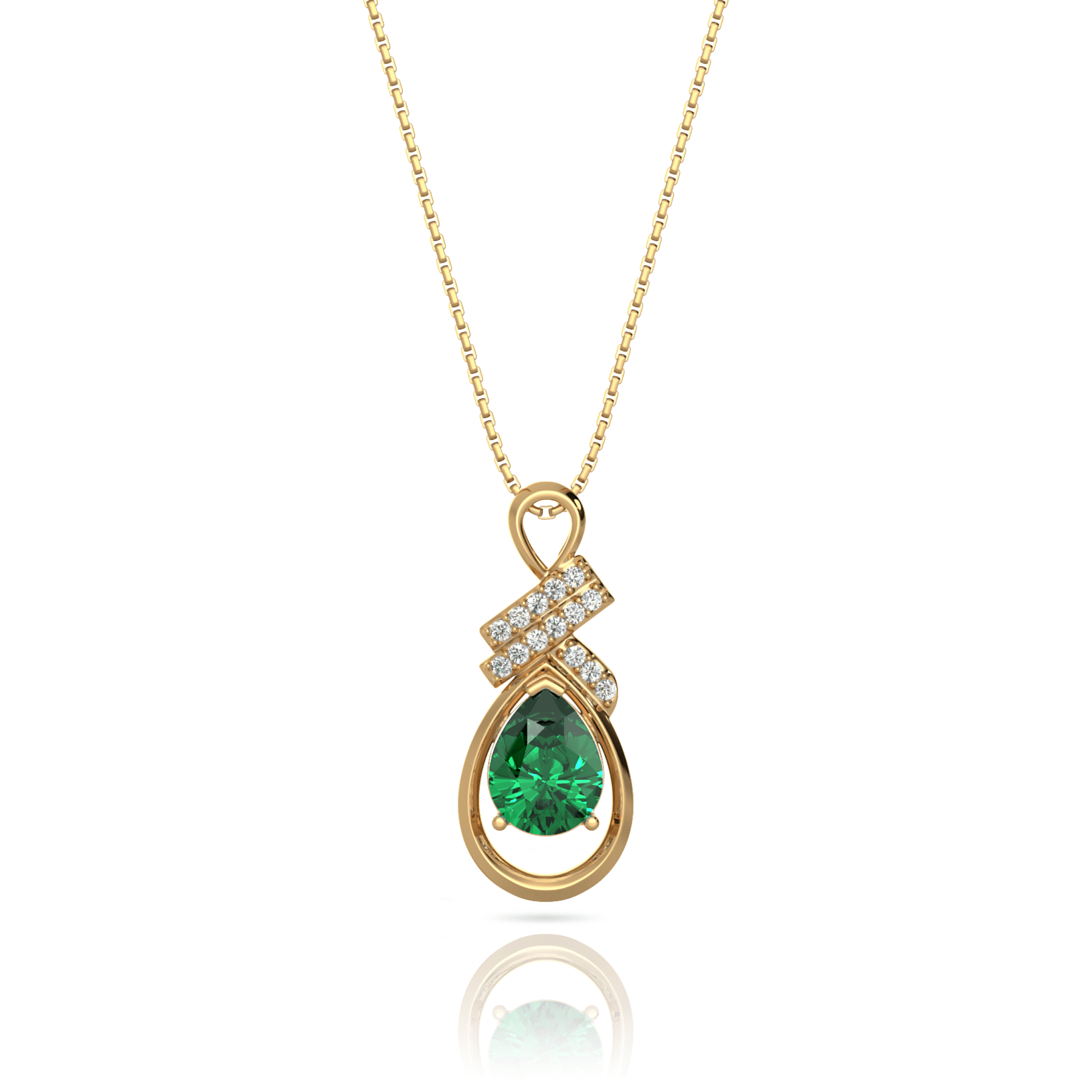 Emerald mothers clearance day necklace