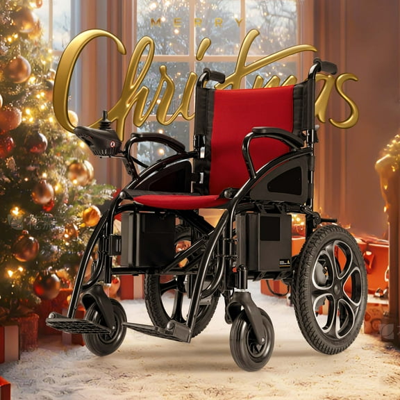 Verpal Electric Wheelchairs for Adults Senior,Foldable Motorized Wheelchair All Terrain,25 Miles Range,500W Motors