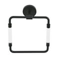 thumbnail image 1 of Verre Acrylic Square Towel Ring in Matte Black, 1 of 5