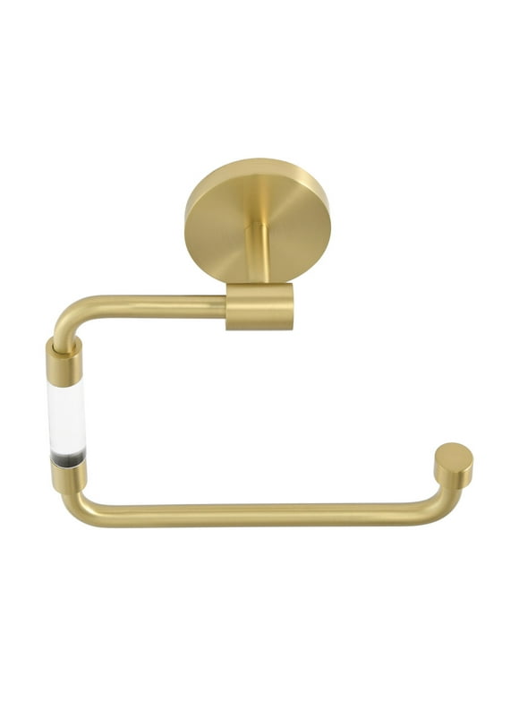 Verre Acrylic Toilet Paper Holder in Brushed Gold