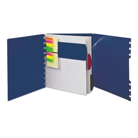 Ampad Versa Crossover Notebook, Legal/Wide, 24 lb, 11 x 8 1/2, Navy, 60 Sheets, 2/Pack -TOP25634
