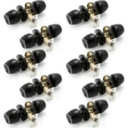 Versa Door Knob Black Passage Door Handle 10 Pack by Villar Home Designs