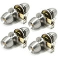 thumbnail image 1 of Versa Door Knob Satin Nickel Keyed Door Handle 4 Pack by Villar Home Designs, 1 of 9