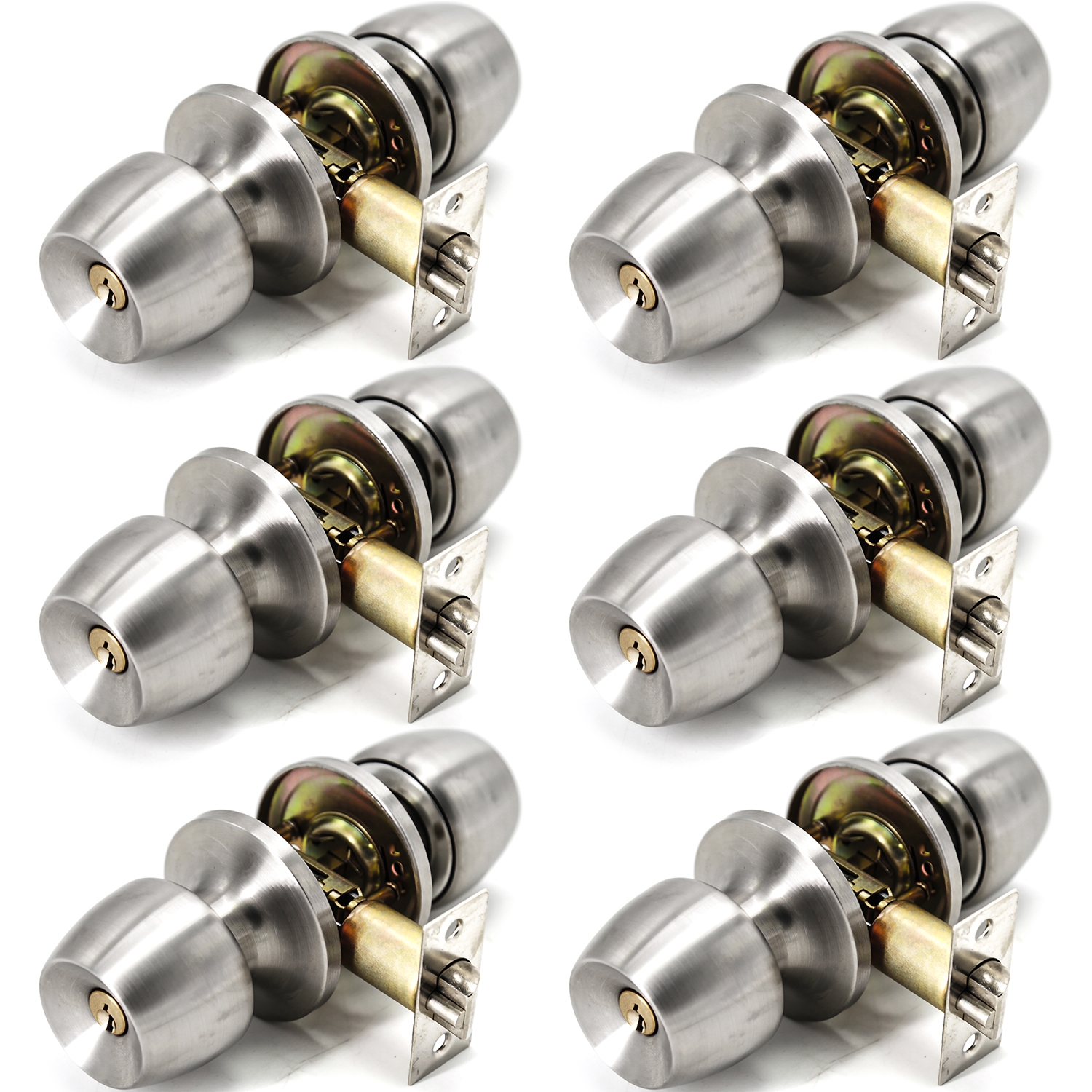 Design House 780965 Pro Tulip Bed and Bath Door Knob, Polished Brass ...