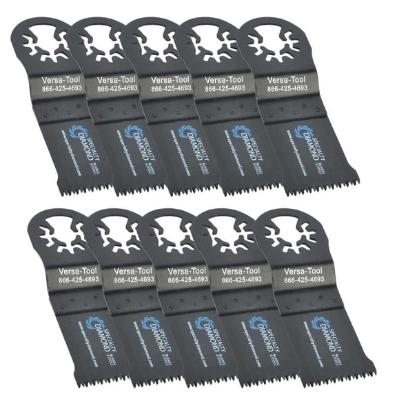 Versa Tool AB10C Versa Tool AB10C 35mm Japan Cut Tooth HCS Multi-Tool Saw Blades 10/Pk