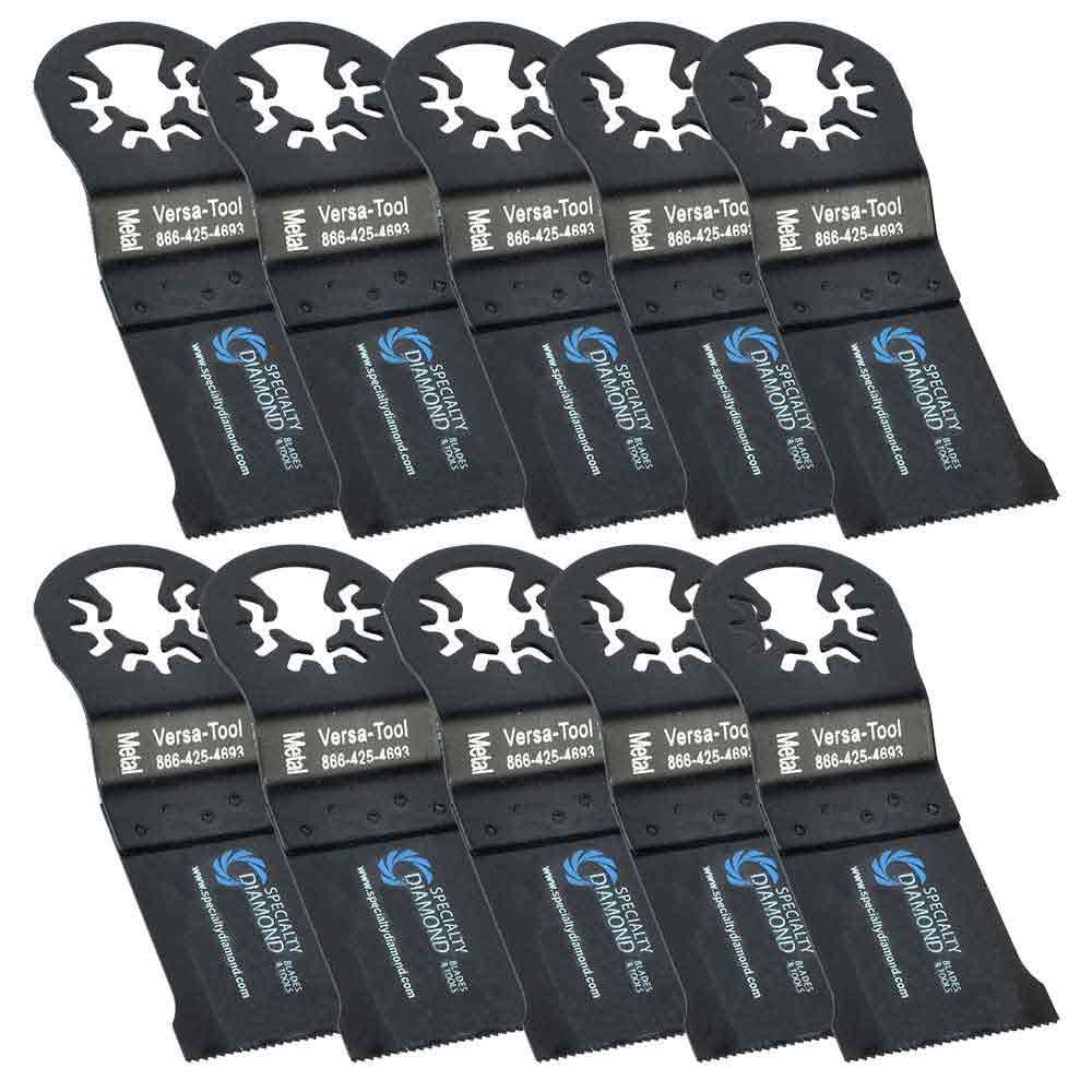 Versa Tool DB10B 35mm Bi-Metal Multi-Tool Saw Blades 10/Pk Fits Fein Multimaster, Dremel, Bosch, Craftsman, Ridgid Oscillating Tools