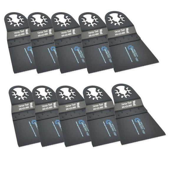 Versa Tool DB10D 65mm Wood Blade Compatible with Fein Multimaster, Dremel, Bosch, Craftsman, Ridgid Oscillating Tools / 10pk
