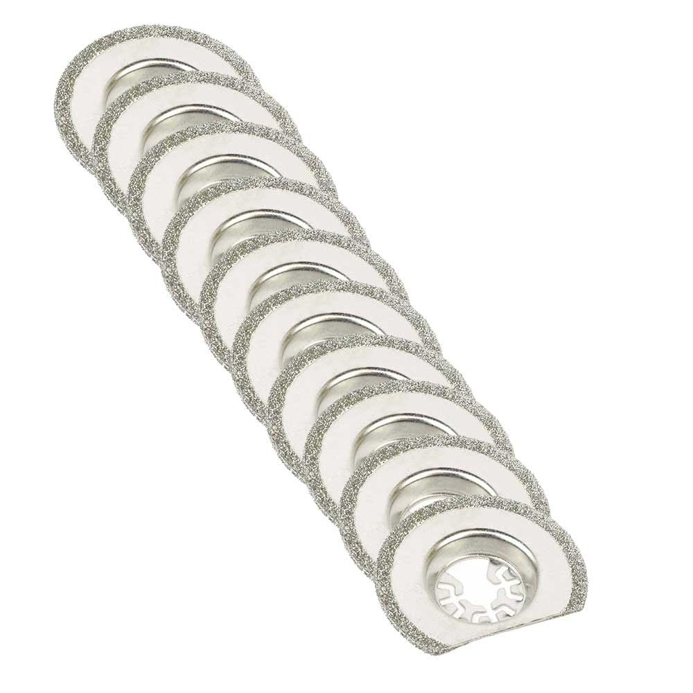 Versa Tool DB10O 63mm Diamond Semi-Round Electroplated Blades 10/Pack Fits Fein Multimaster, Dremel, Bosch, Craftsman, Ridgid Oscillating Tools