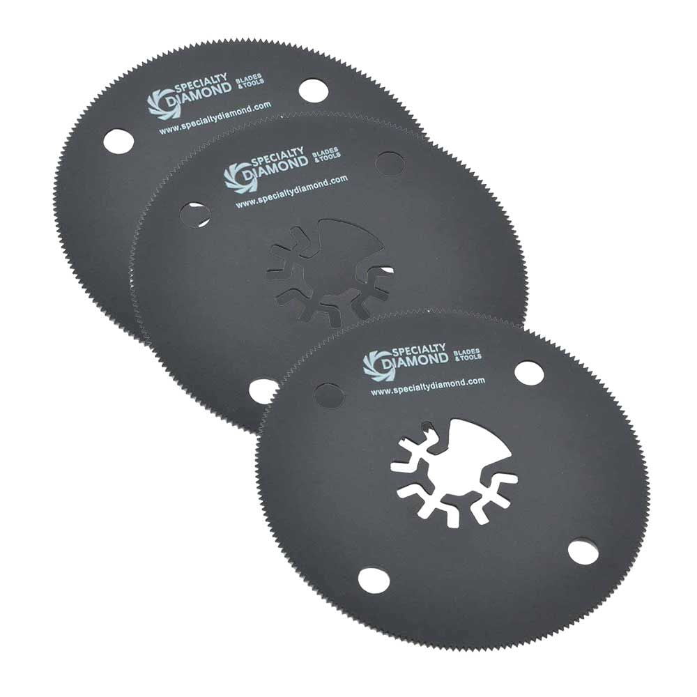 Versa Tool DB3H 80mm Circular Saw Blade Compatible with Fein Multimaster, Dremel, Bosch, Craftsman, Ridgid Oscillating Tools / 3pk