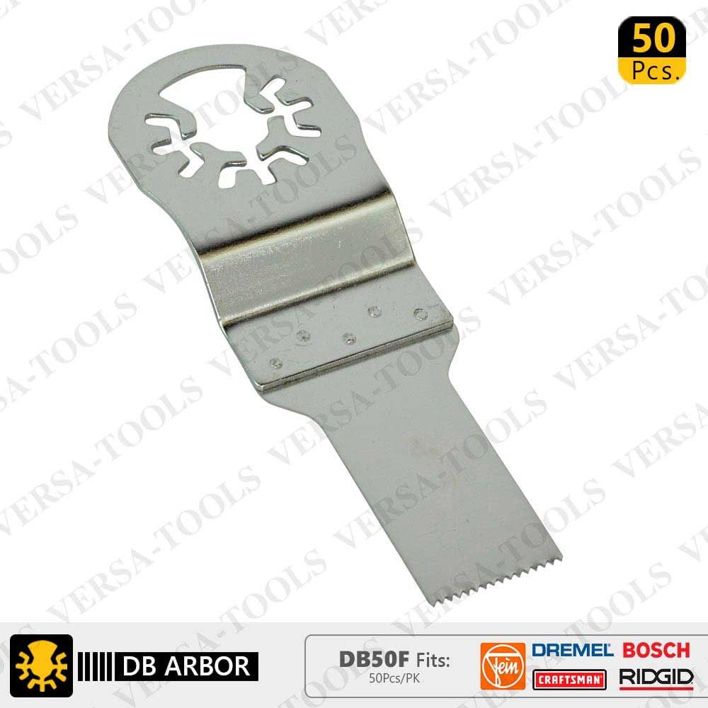Versa Tool DB50F 20mm Stainless Steel Saw Blades Compatible with Fein Multimaster, Dremel, Bosch, Craftsman, Ridgid Oscillating Tools 50/Pk