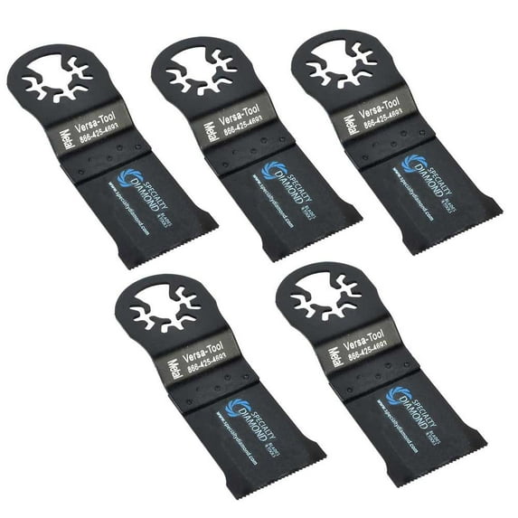 Versa Tool DB5B 35mm Bi-Metal Multi-Tool Saw Blades 5/Pack Fits Fein Multimaster, Dremel, Bosch, Craftsman, Ridgid Oscillating Tools