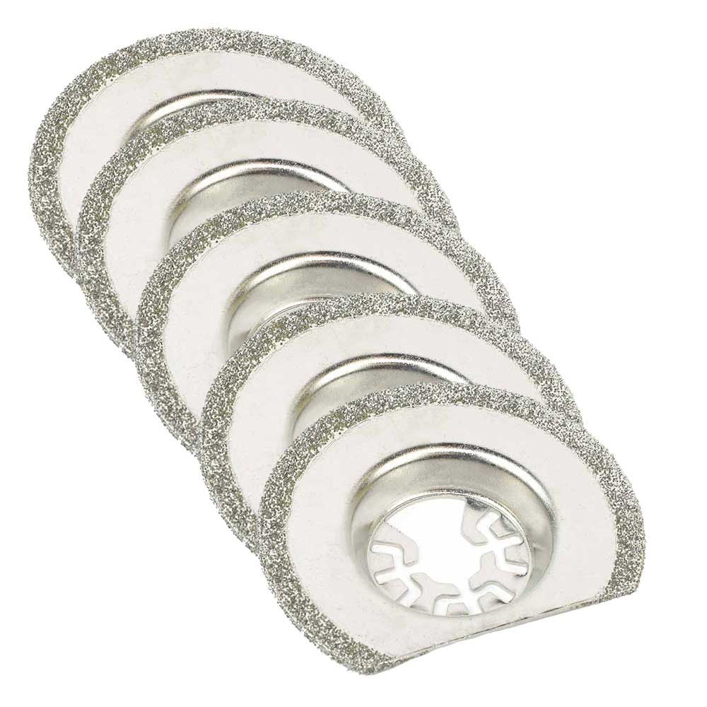 Versa Tool DB5O 63mm Diamond Semi-Round Electroplated Blades 5/Pack Fits Fein Multimaster, Dremel, Bosch, Craftsman, Ridgid Oscillating Tools