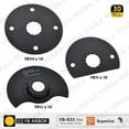 thumbnail image 1 of Versa Tool FB-K23 30 Pc 80mm Circular, Semi-Circular, Semi Round Bi-Metal Blade, 8mm Offset Mount Set for a Perfect Flush Cut Fits Fein Supercut Oscillating Tool, 1 of 1