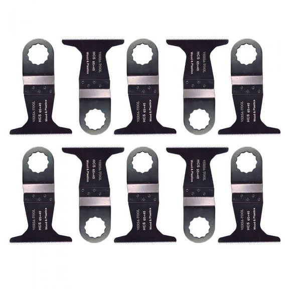 Versa Tool FB10D 65mm Blade for Wood and Plastic Fits Fein Supercut Oscillating Tool (10 Pack)