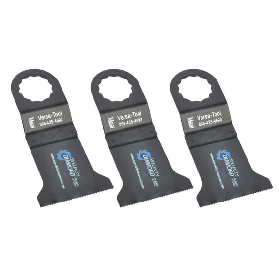 Versa Tool FB3B-D 45mm Bi-Metal Multi-Tool Saw 3 Blade Pack Fits Fein Supercut Oscillating Tools