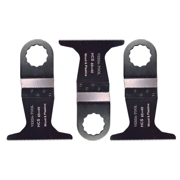 Versa Tool FB3D-D 65mm HCS Multi-Tool Saw 3 Blade Pack Fits Fein Supercut Oscillating Tools